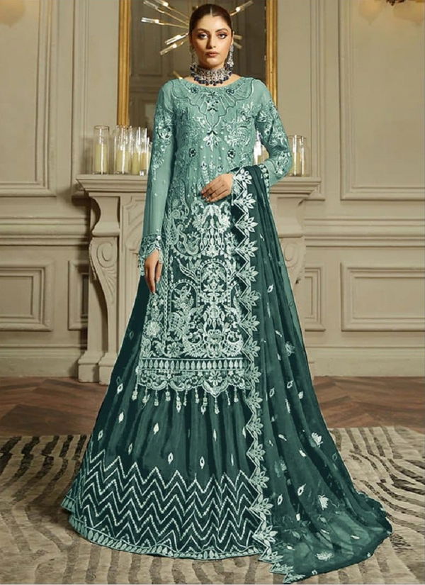  AK 143 Georgette Embroidery Pakistani Suits Exporters In India